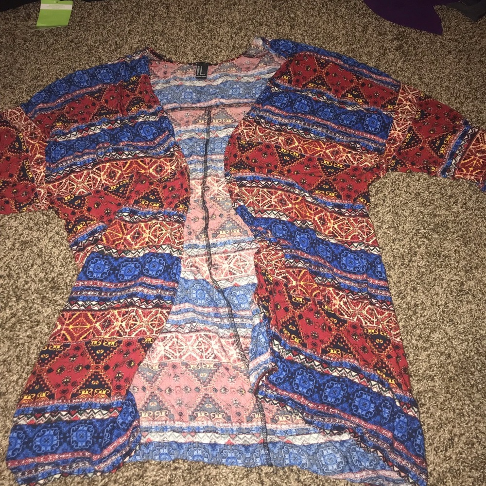Short sleeve Aztec cardigan